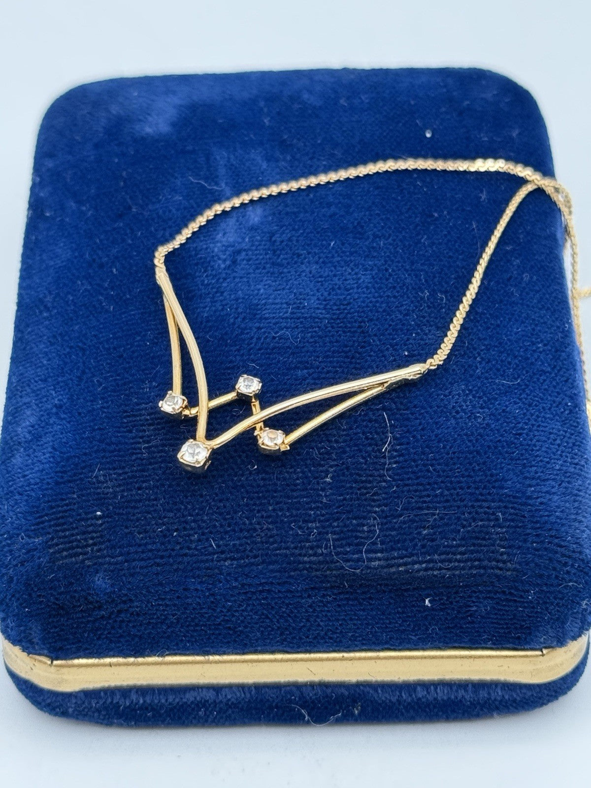 Vintage Goldtone Necklace SIGNED Citation 15.5” ESTATE FIND