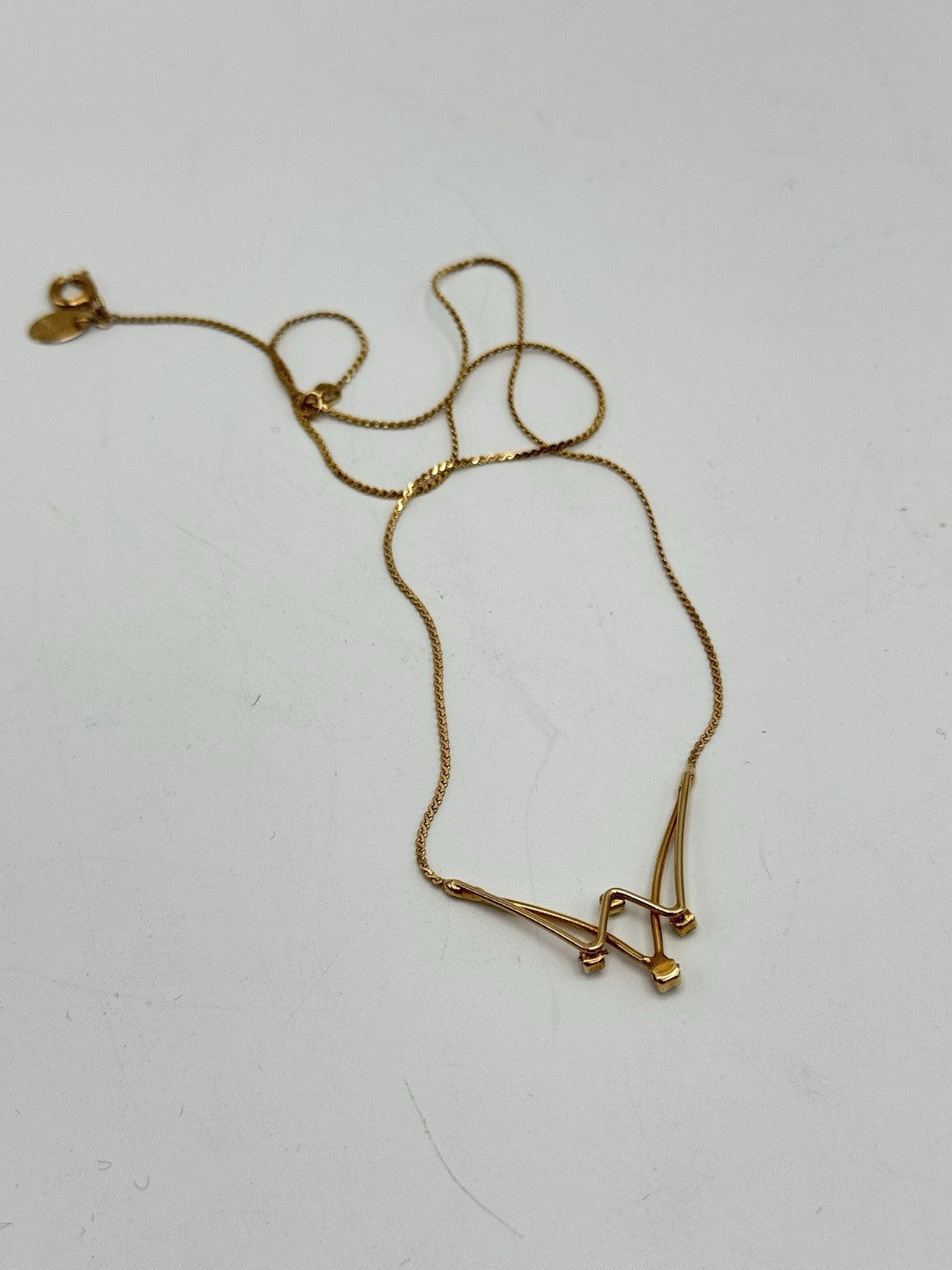 Vintage Goldtone Necklace SIGNED Citation 15.5” ESTATE FIND
