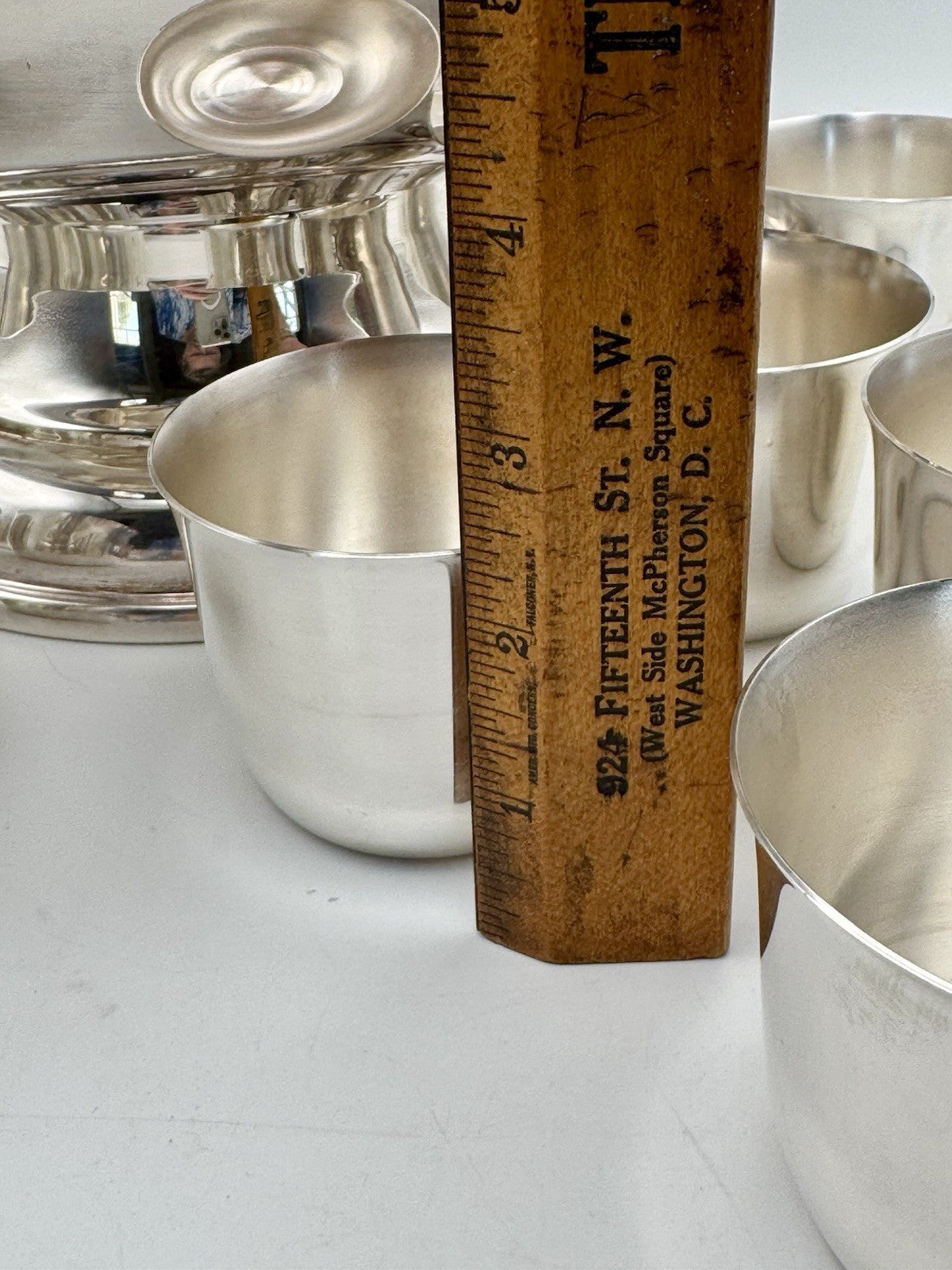 12 Pc Punch Bowl Set Sheridan Silverplate 10 Cups & Ladle Taunton Silversmiths