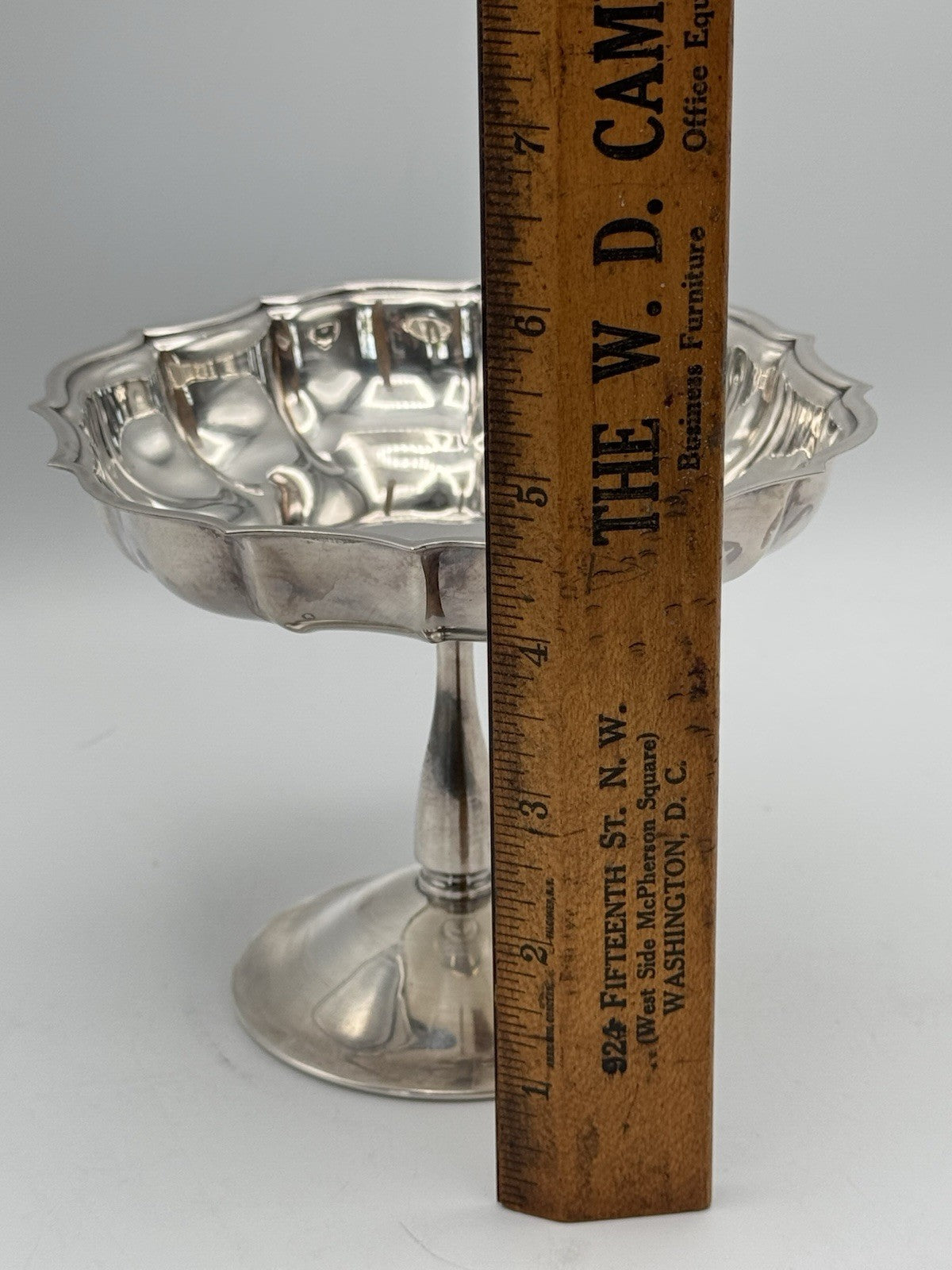 Vintage Chippendale Silverplate Footed Bonbon Dish 4.5” X 5.5”
