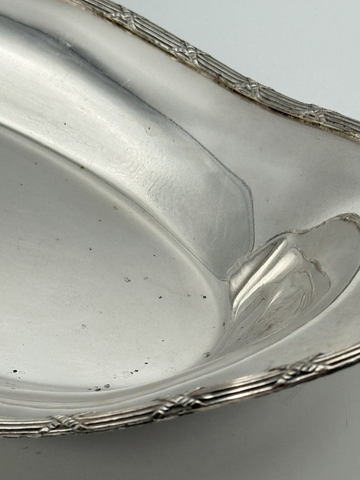 Vintage Silverplate Bread Basket Monogram H American Sheffield