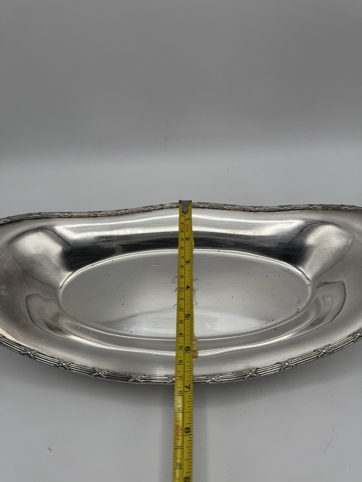 Vintage Silverplate Bread Basket Monogram H American Sheffield