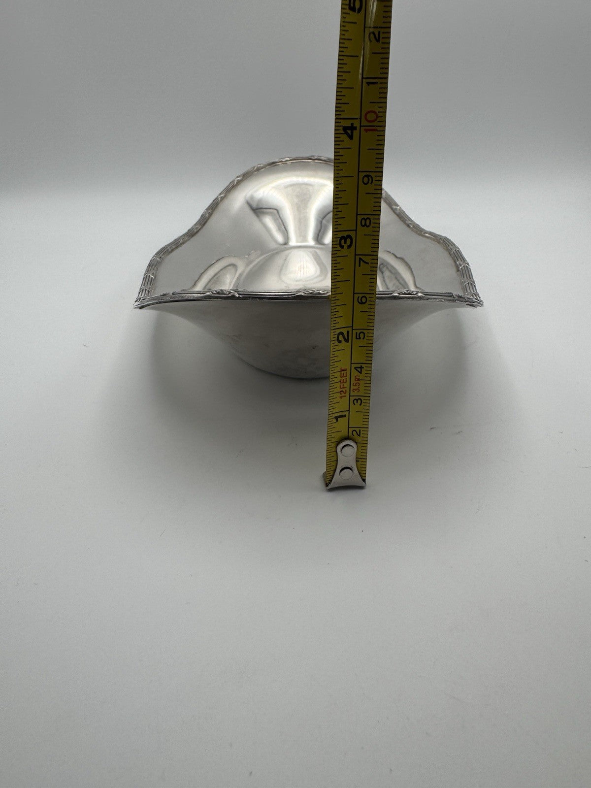 Vintage Silverplate Bread Basket Monogram H American Sheffield