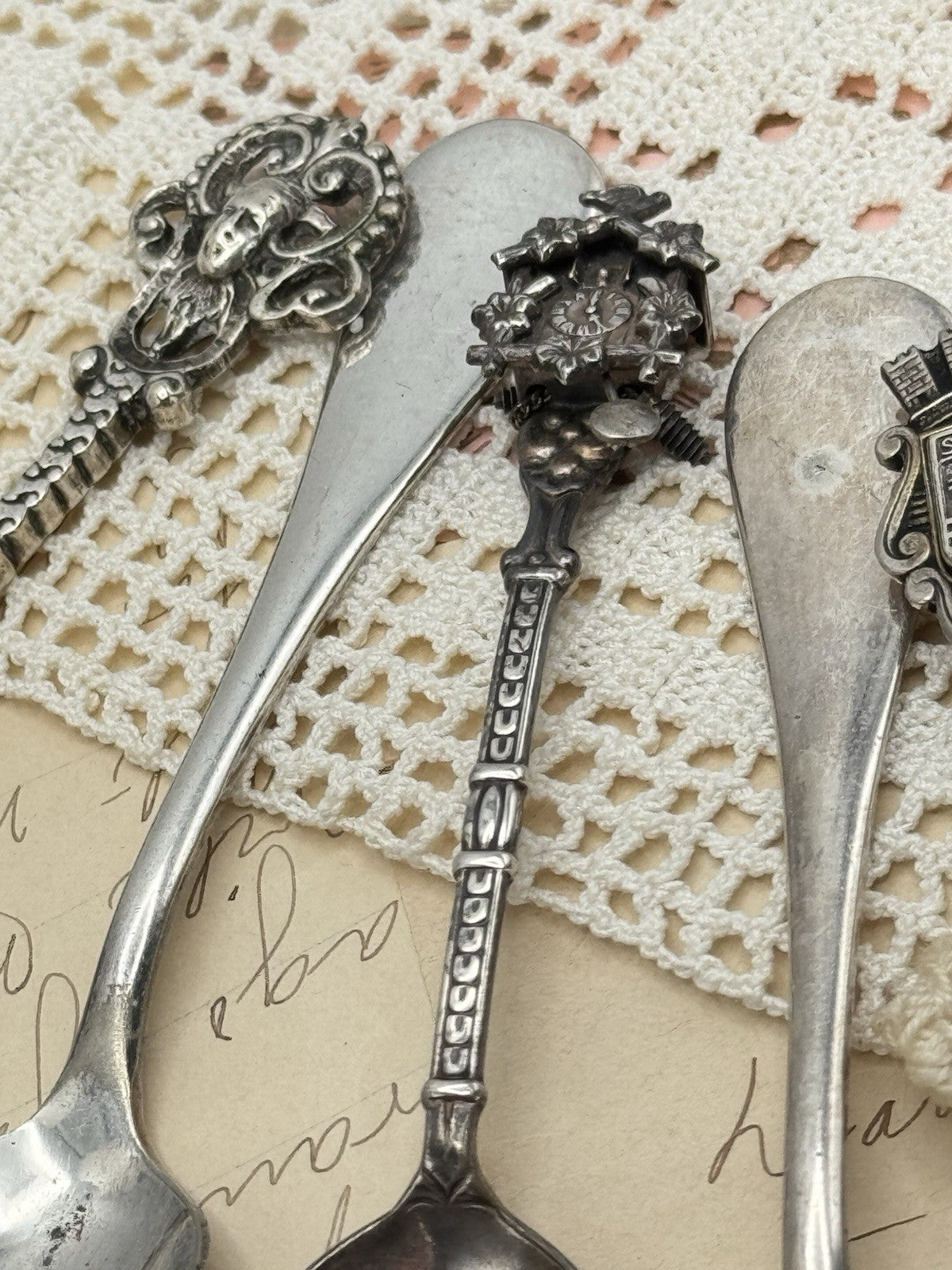 Mixed Lot Of Vintage Espresso Spoons Silverplate Cuckoo Clock Etc Demitasse Spoons