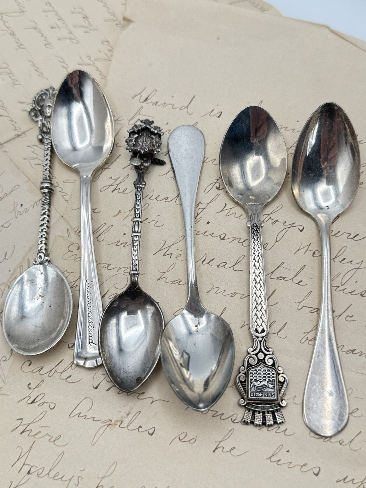 Mixed Lot Of Vintage Espresso Spoons Silverplate Cuckoo Clock Etc Demitasse Spoons