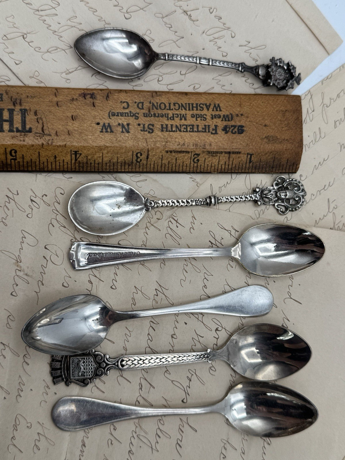 Mixed Lot Of Vintage Espresso Spoons Silverplate Cuckoo Clock Etc Demitasse Spoons