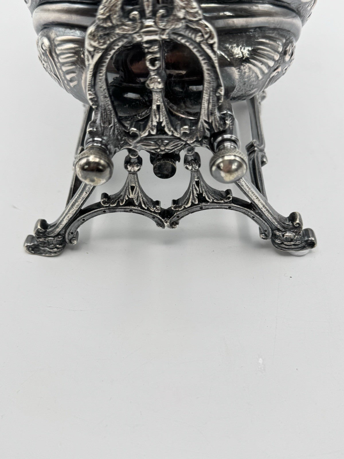 Sheffield Silverplate Double Shell Biscuit Box Victorian STYLE Reproduction