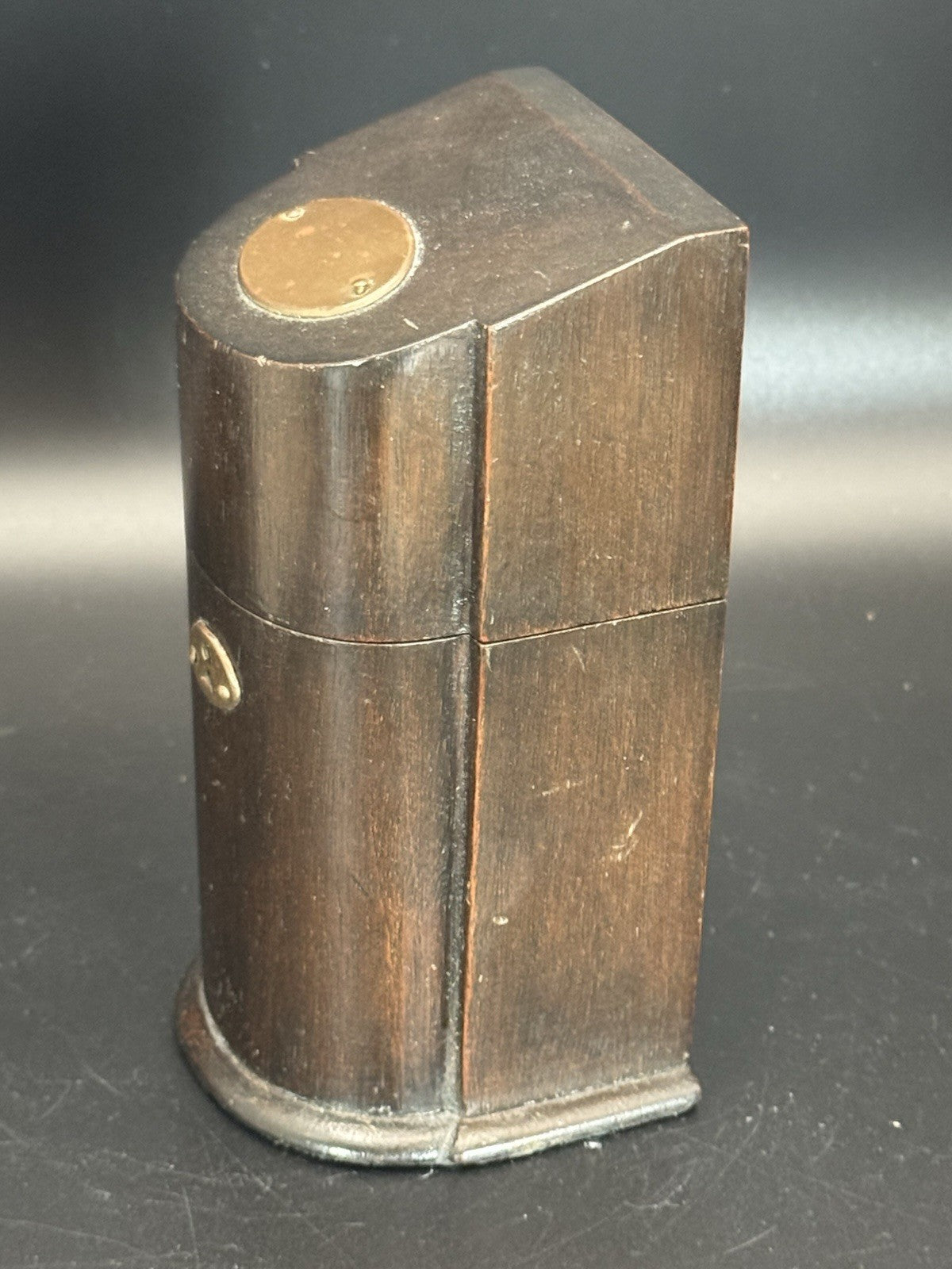 Victorian STYLE Novelty Cutlery Box Shaped Wooden Inkwell Case NO Glass Insert