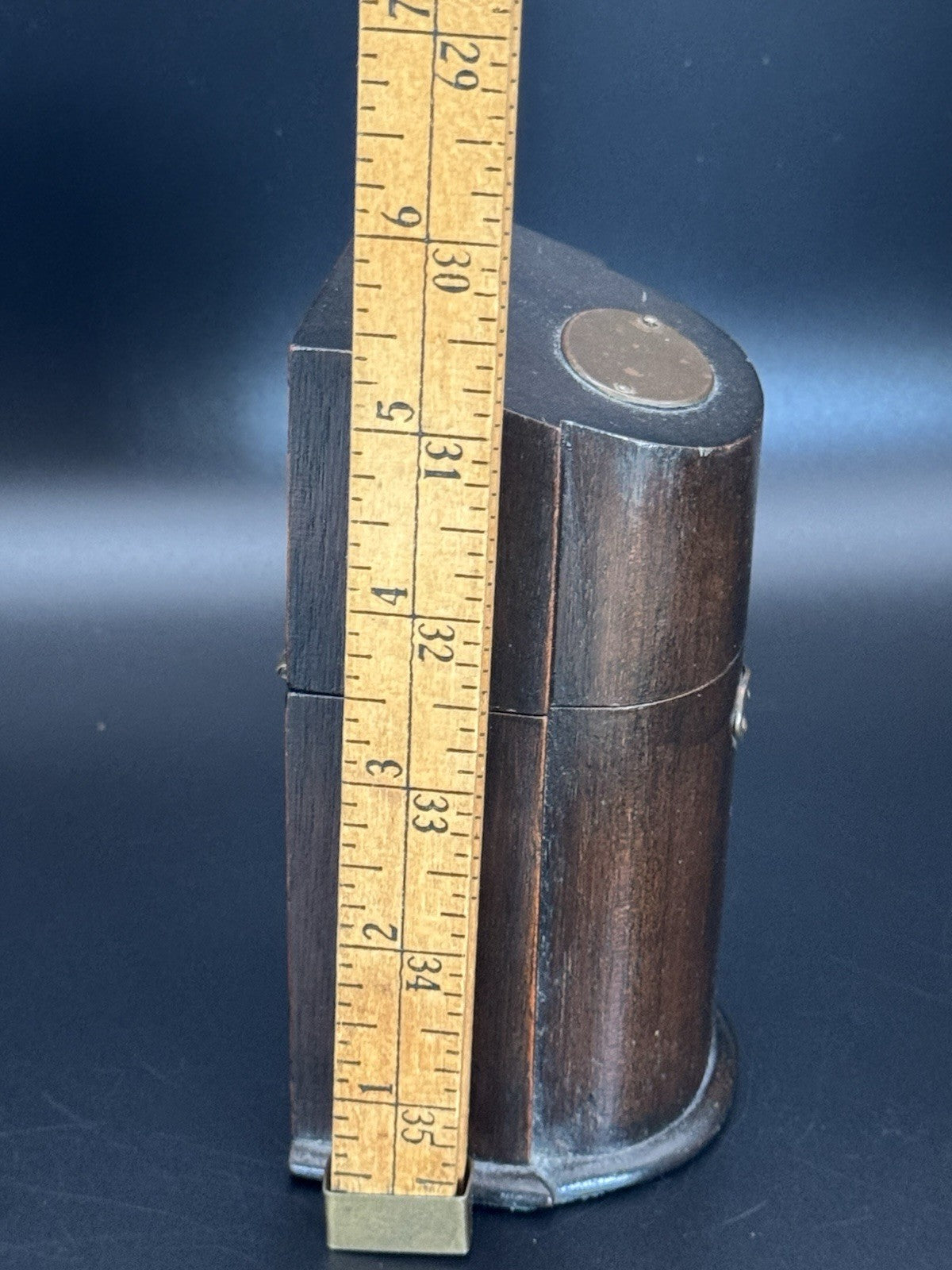 Victorian STYLE Novelty Cutlery Box Shaped Wooden Inkwell Case NO Glass Insert