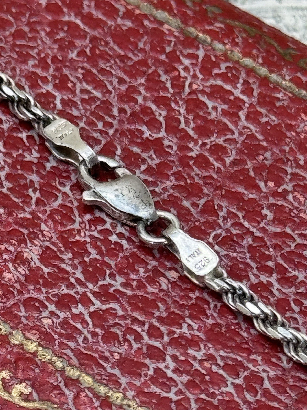 Vintage LOVE Token Dime Heart Pendant Necklace 30” Sterling