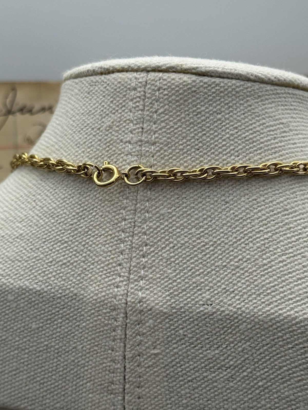 Vintage Tassel Goldtone Faux Pearl Necklace Ca. 22”l ESTATE FIND