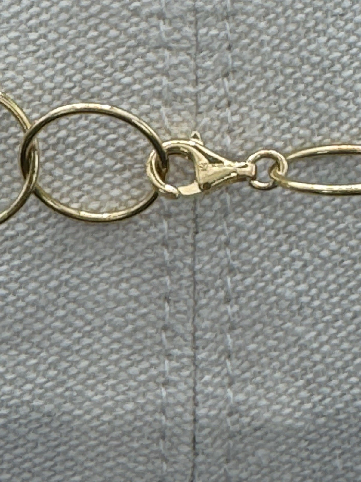 CANADA Signed STERLING SILVER GOLD PLATED CIRCLES NECKLACE 20”
