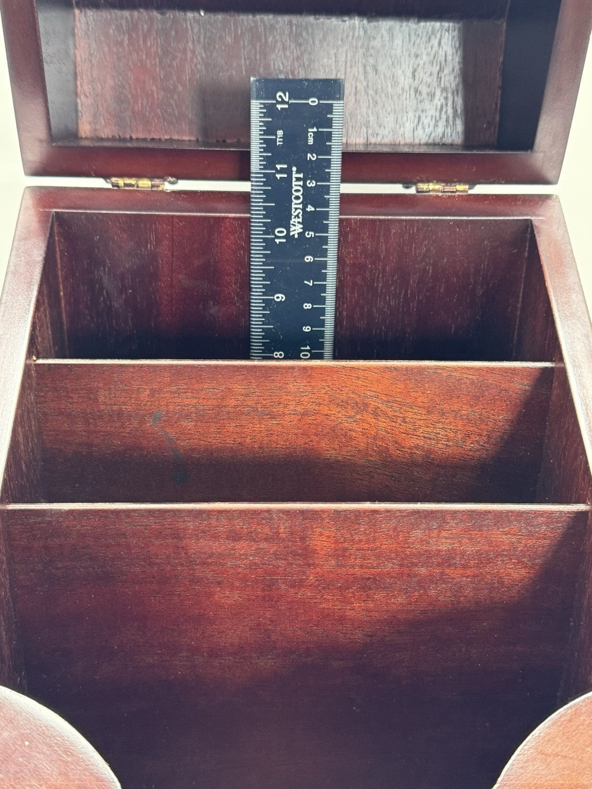 Antique Style Wooden Georgian Design “KNIFE” Cutlery Silverware Box Estate Find