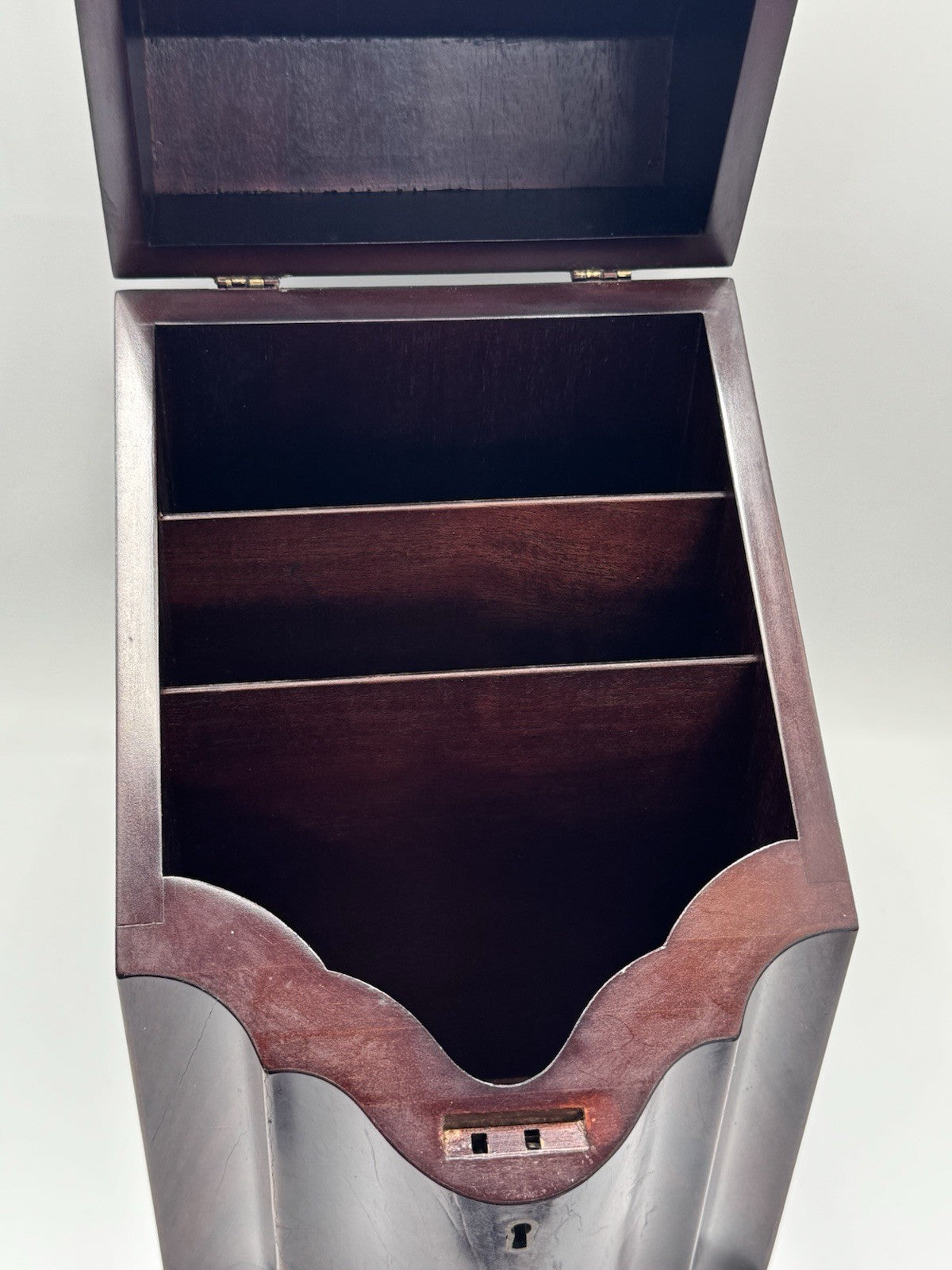 Antique Style Wooden Georgian Design “KNIFE” Cutlery Silverware Box Estate Find
