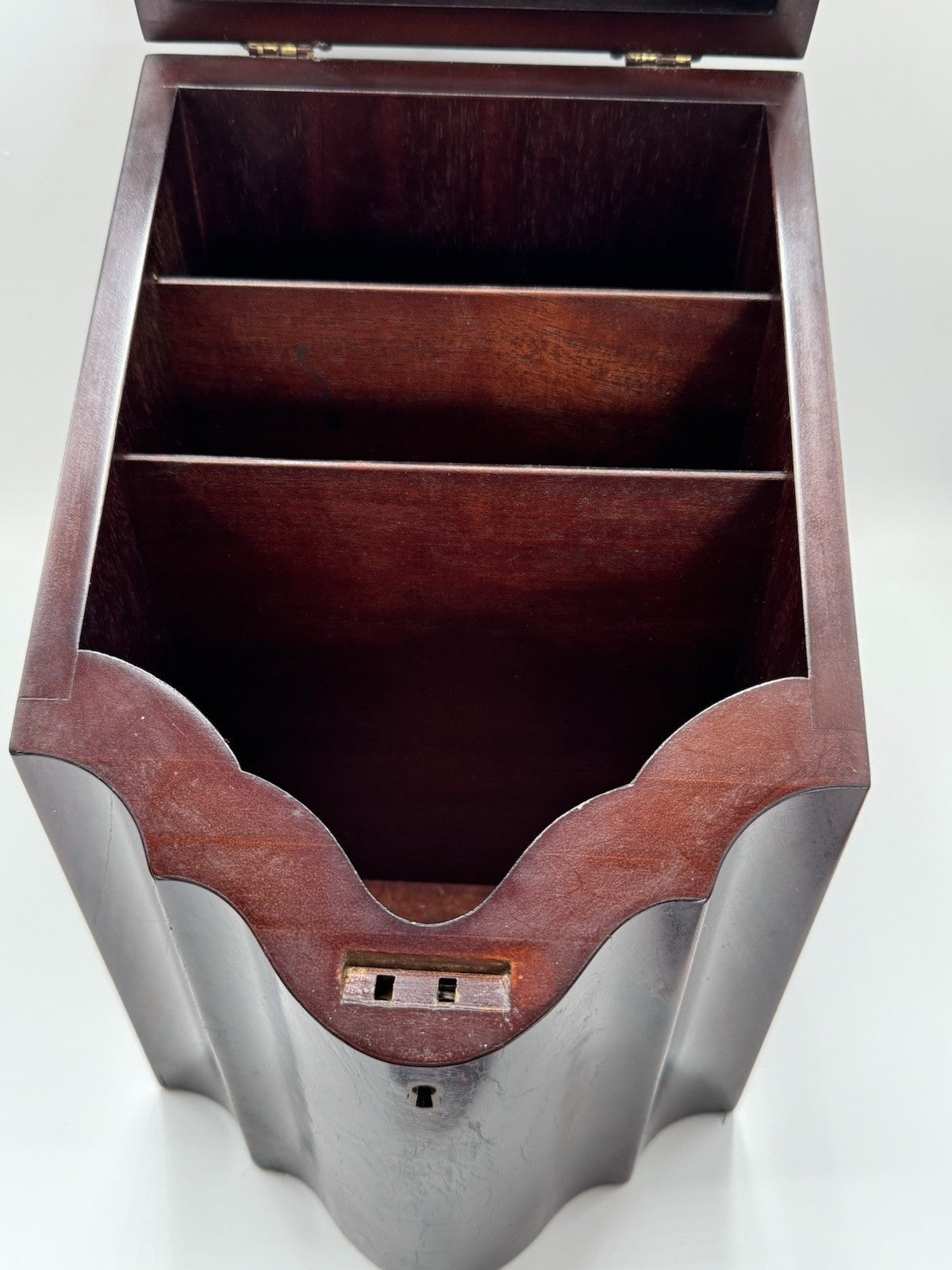 Antique Style Wooden Georgian Design “KNIFE” Cutlery Silverware Box Estate Find