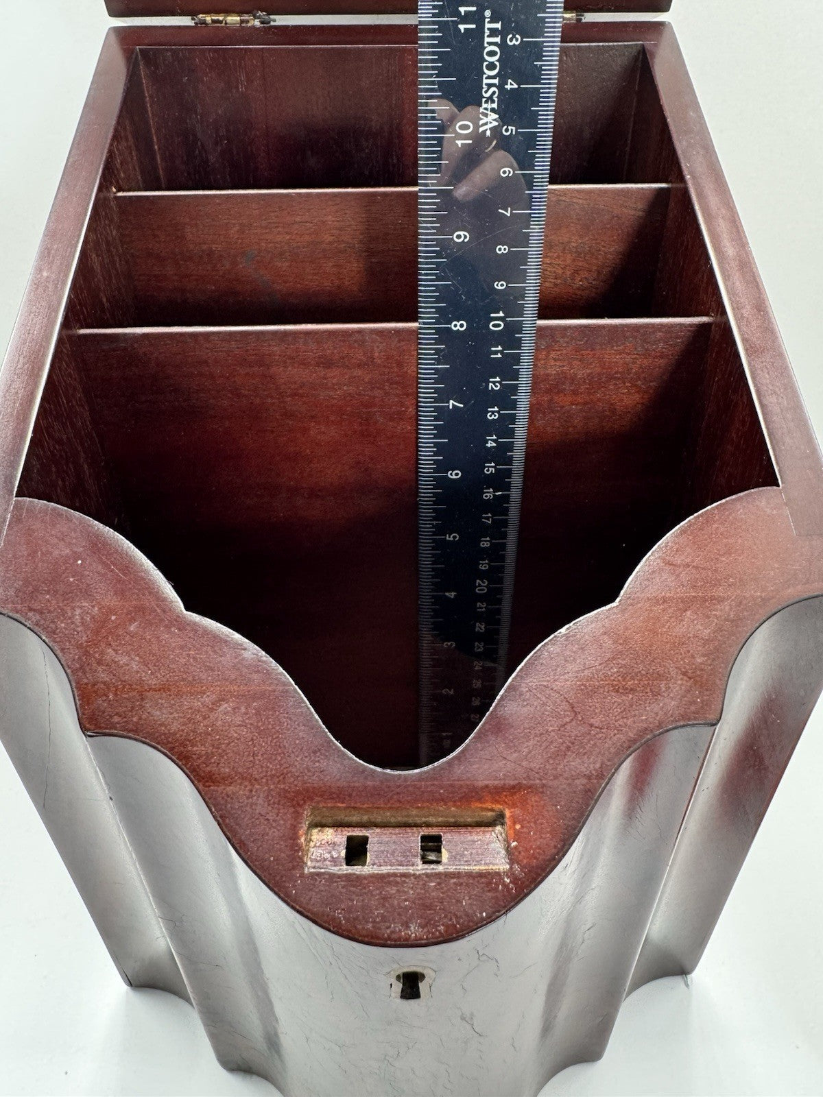 Antique Style Wooden Georgian Design “KNIFE” Cutlery Silverware Box Estate Find
