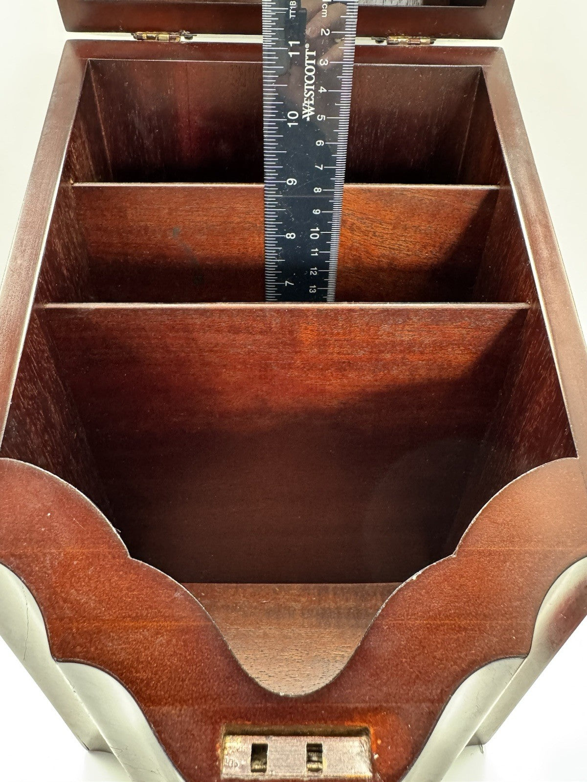 Antique Style Wooden Georgian Design “KNIFE” Cutlery Silverware Box Estate Find