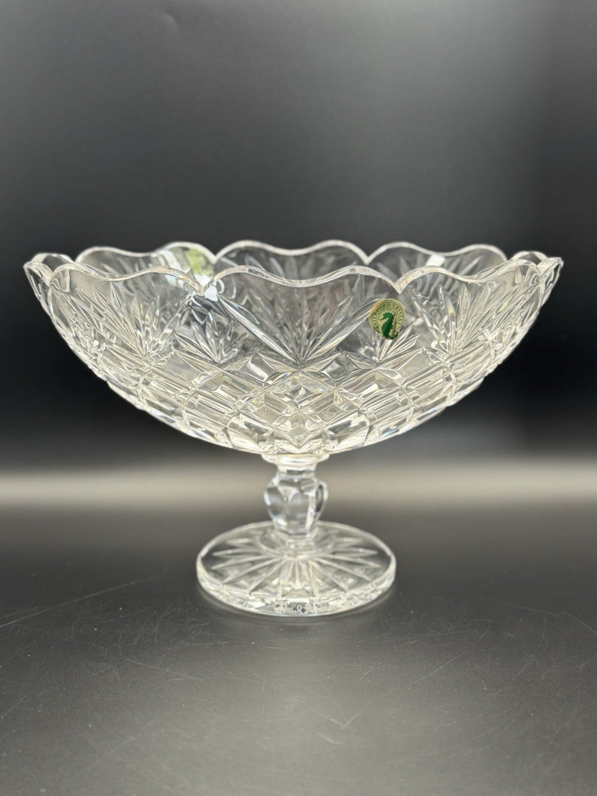 Waterford Crystal Boat Bowl Signed Paul Farrell 2007 #125199 Master Craftsman Made in IRELAND