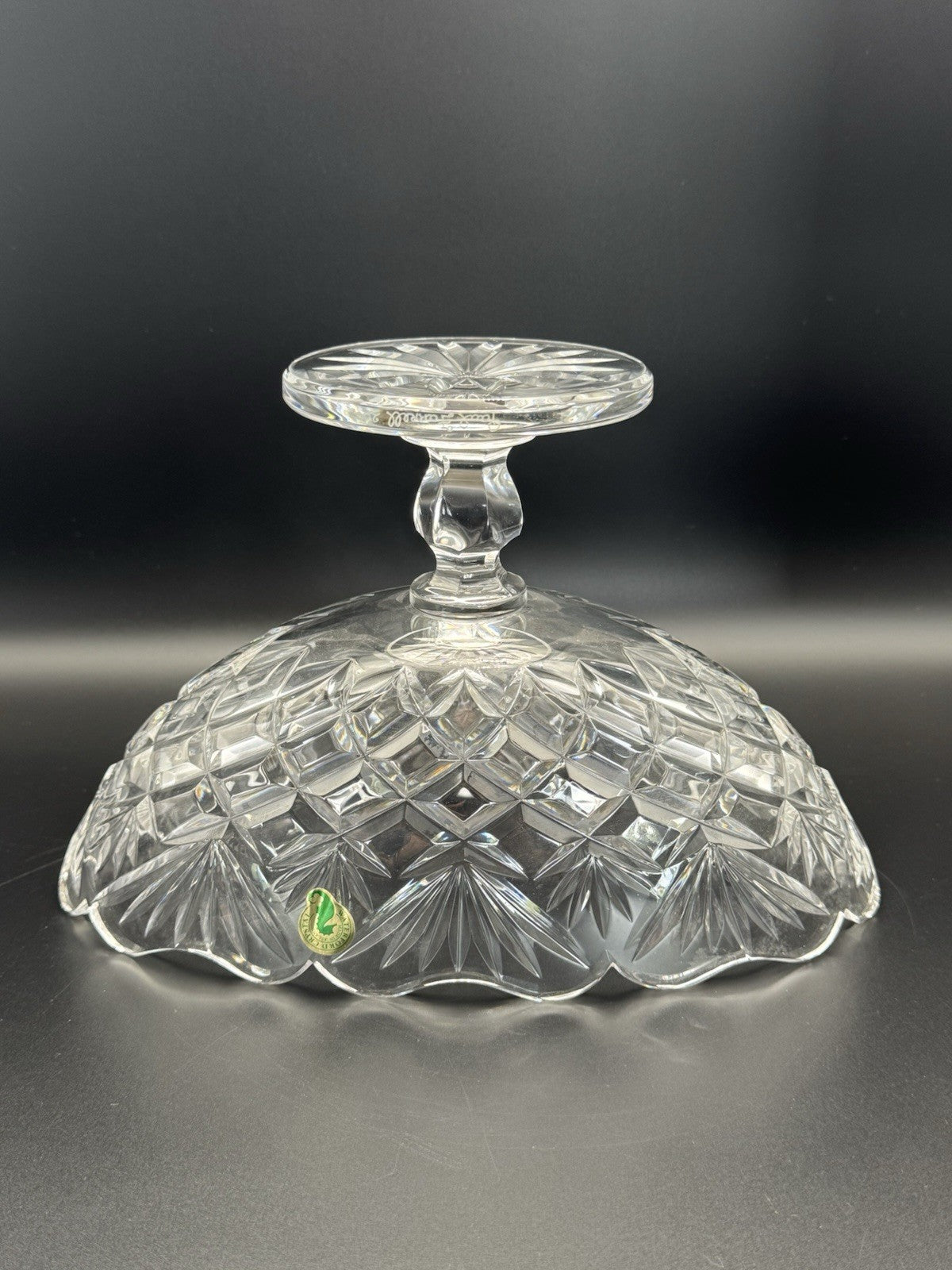 Waterford Crystal Boat Bowl Signed Paul Farrell 2007 #125199 Master Craftsman Made in IRELAND