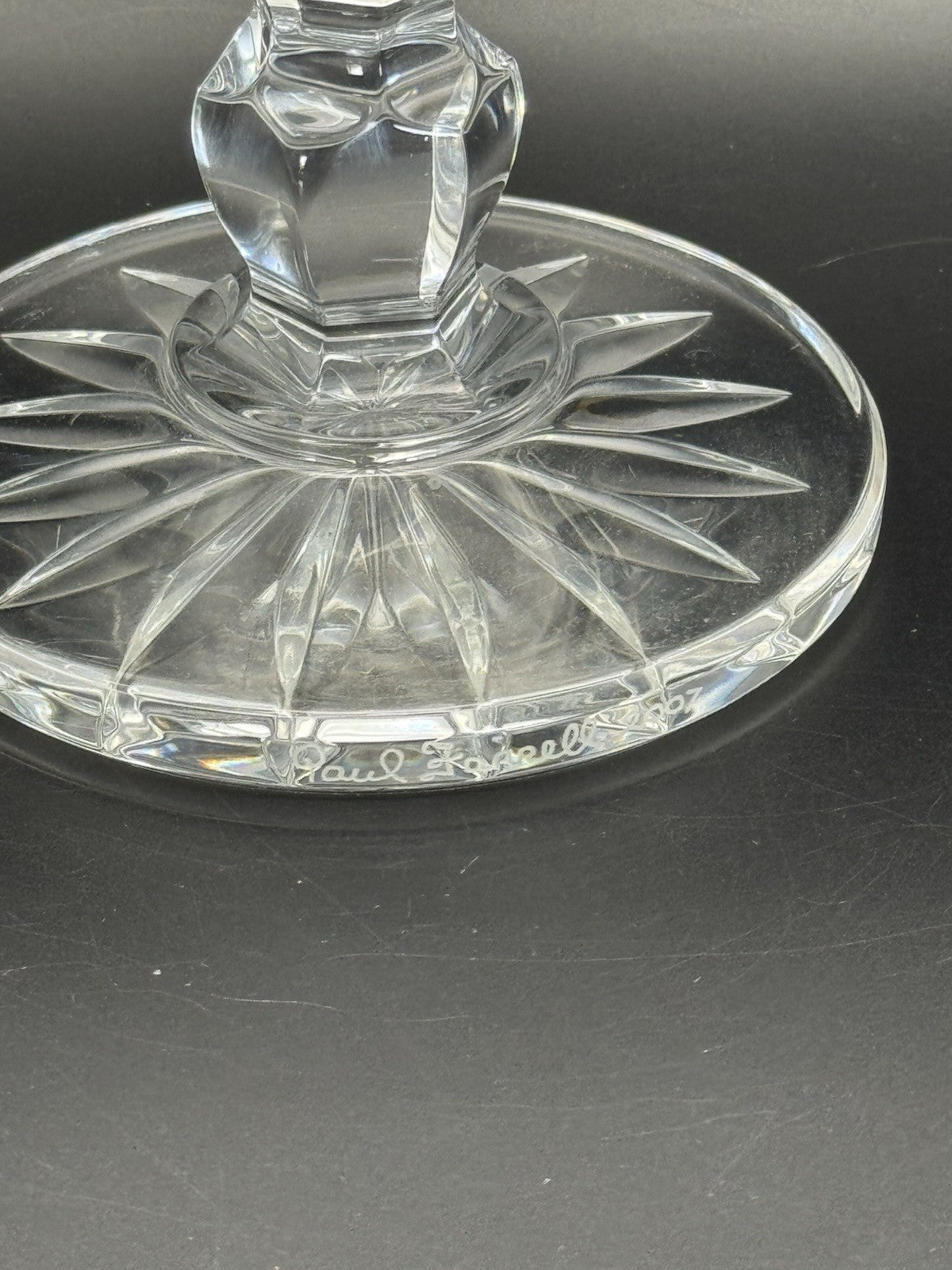 Waterford Crystal Boat Bowl Signed Paul Farrell 2007 #125199 Master Craftsman Made in IRELAND