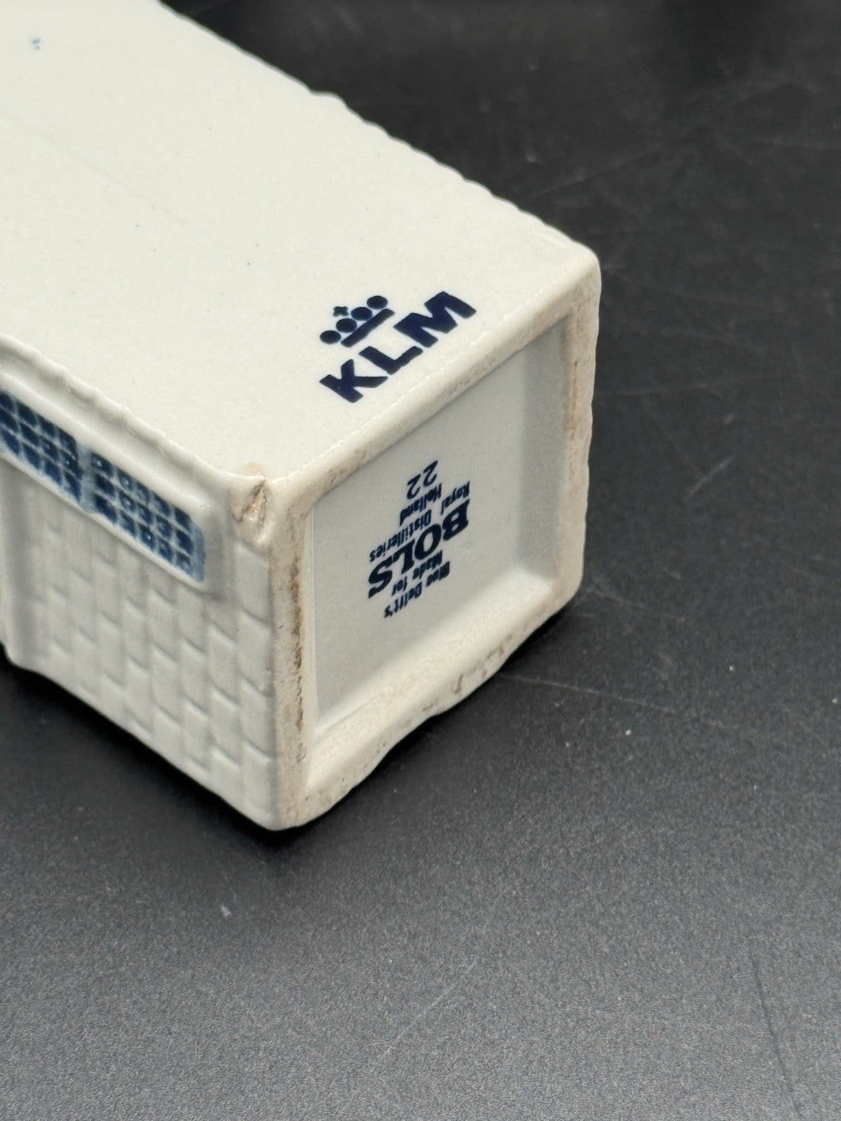 Set of 4 KLM Delft Blue Miniature Houses – #22, 37, 54, 62 – Sealed (Empty)