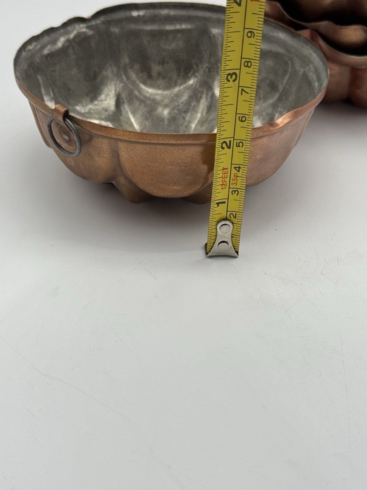 Set of 4 Vintage Copper Wall Molds 4”d ESTATE FIND