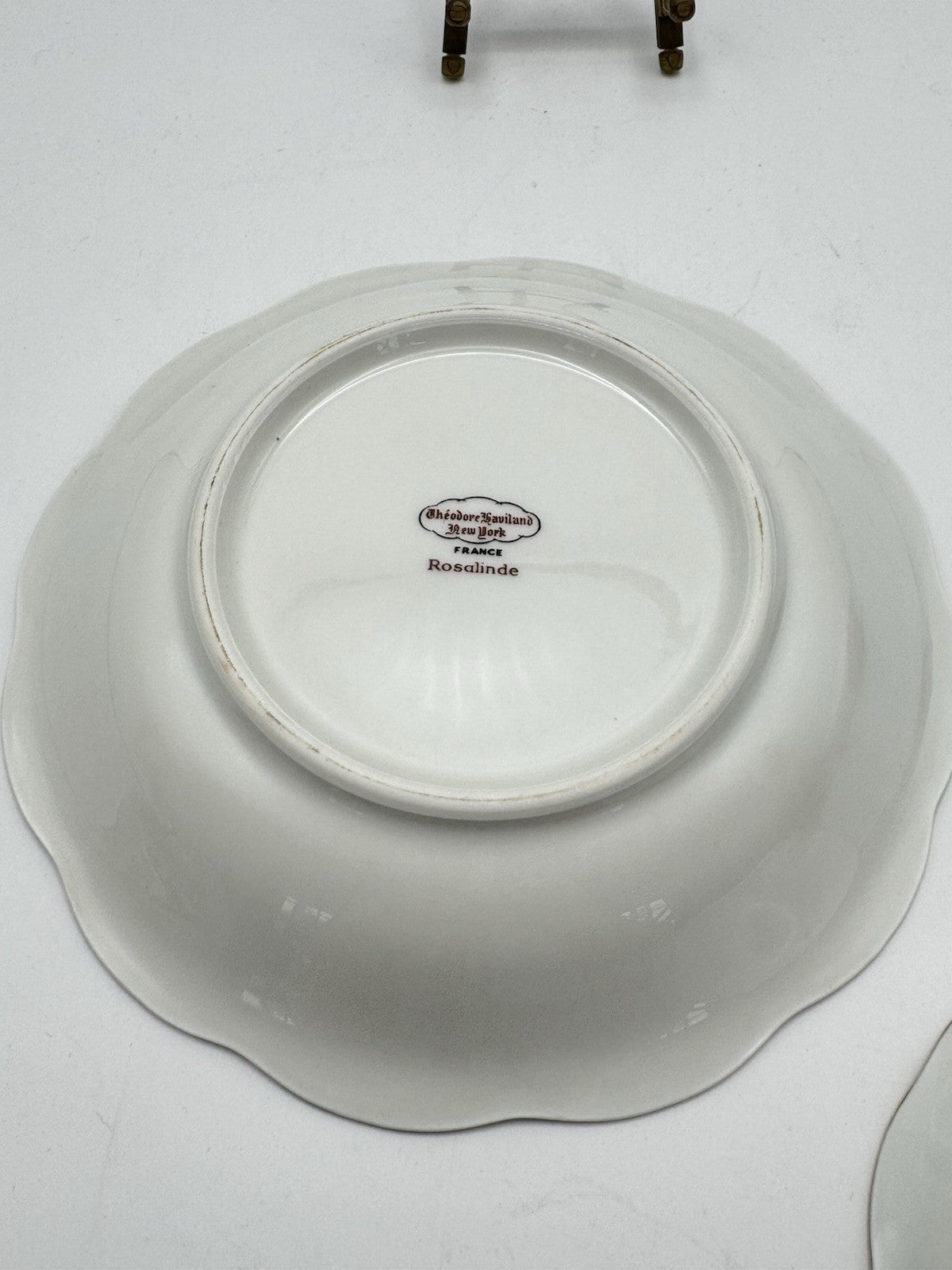 Vintage Theodore Haviland Bowl Set of 2 Rosalinde FRANCE 7.5” & 5”