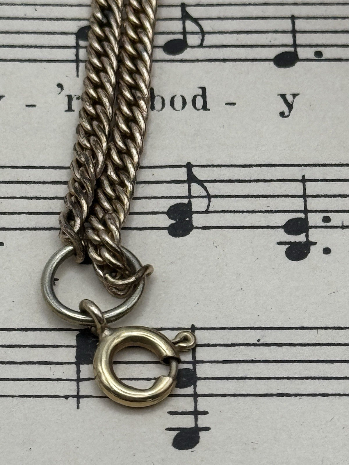Antique Rose Gold-filled Slider Watch Chain 10”l ESTATE FIND