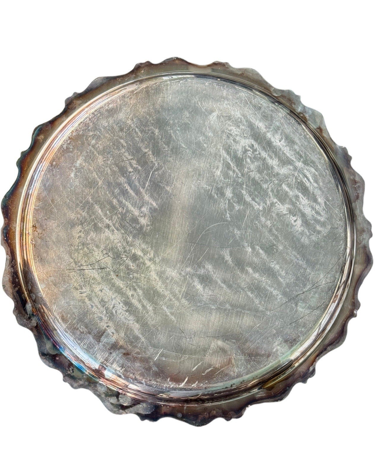 Vintage Silverplate Tray Webster Wilcox International Silver American Rose 18”