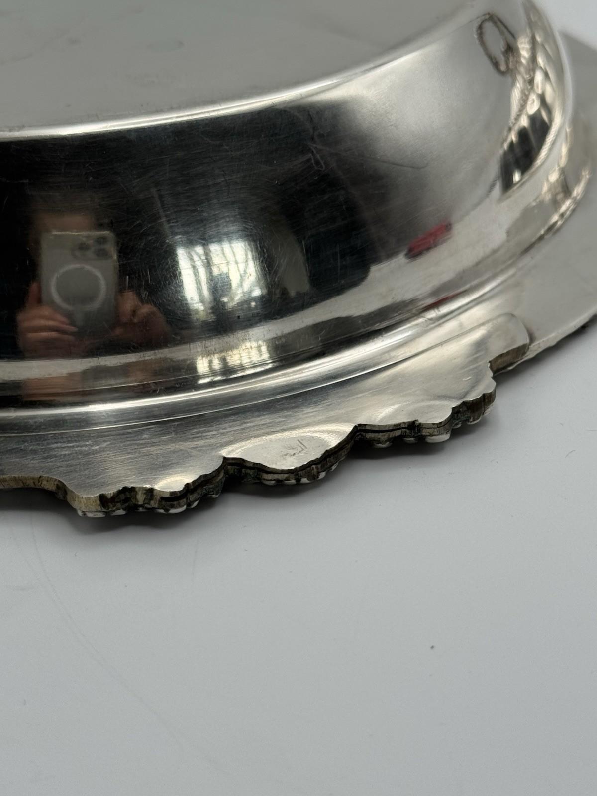 Antique Meriden Silver Soldered Covered Vegetable Dish 10” Eagle Mark