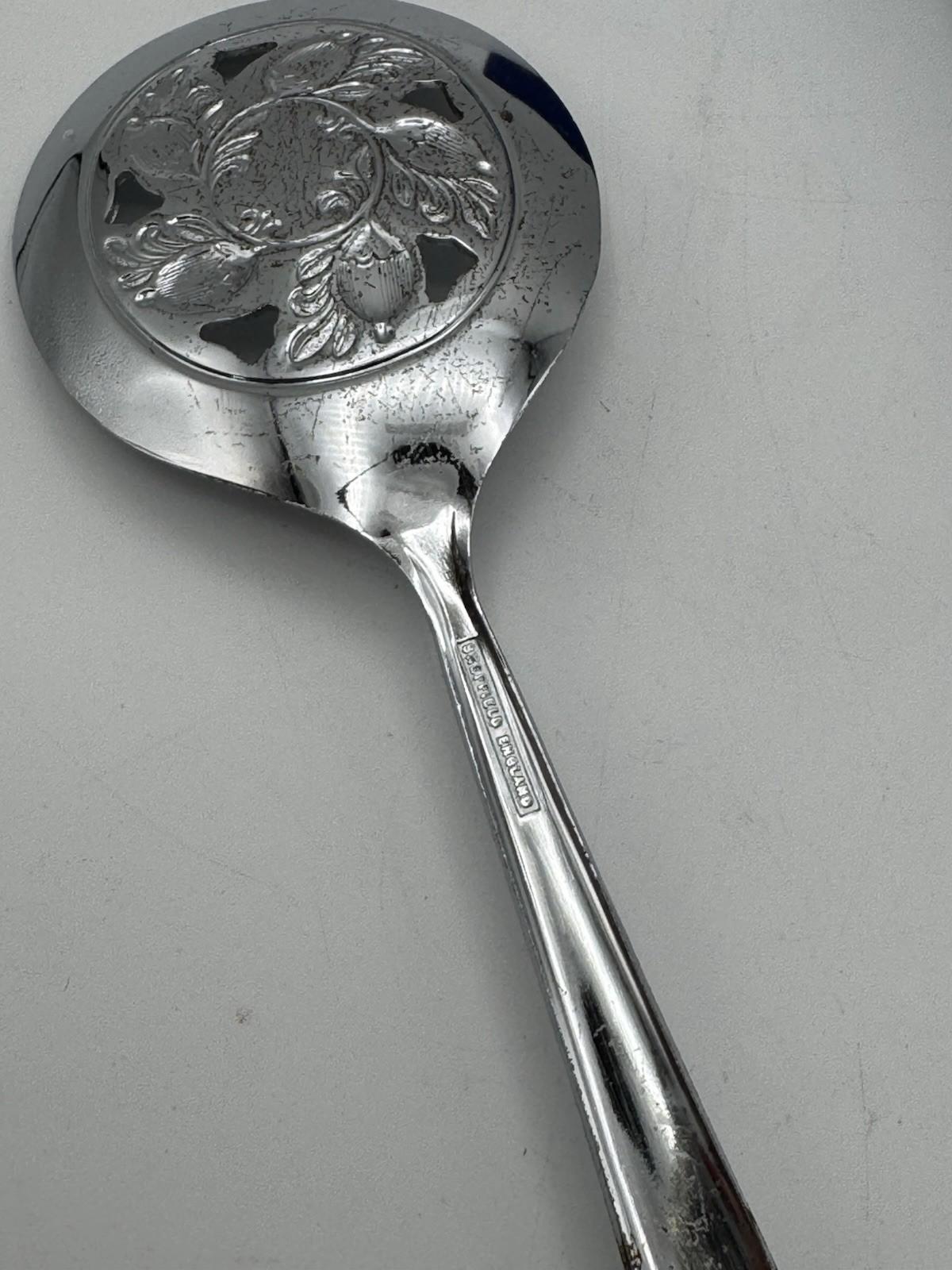 Vintage Sheffield Stainless Steel Server – 10” Long – Made in England