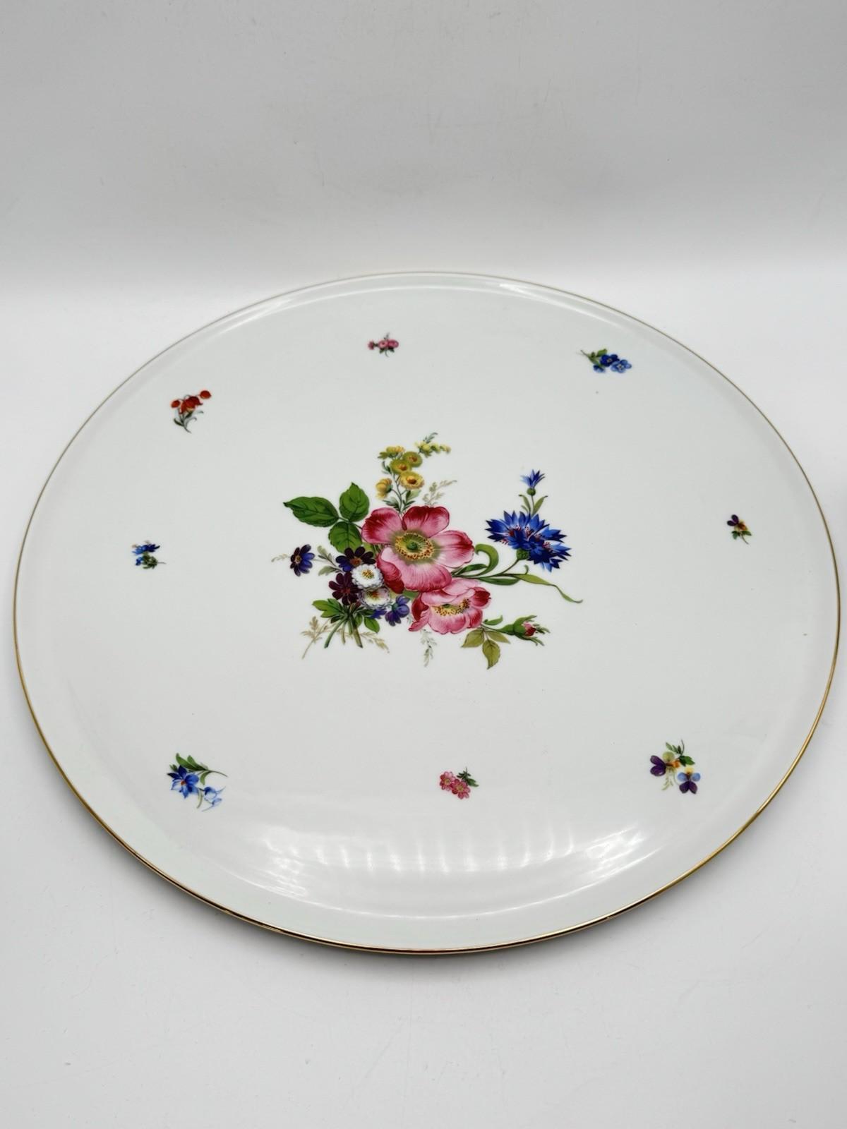 Fürstenberg Dresden Floral Porcelain 5 Piece Tea Coffee Set Tray Germany Vintage