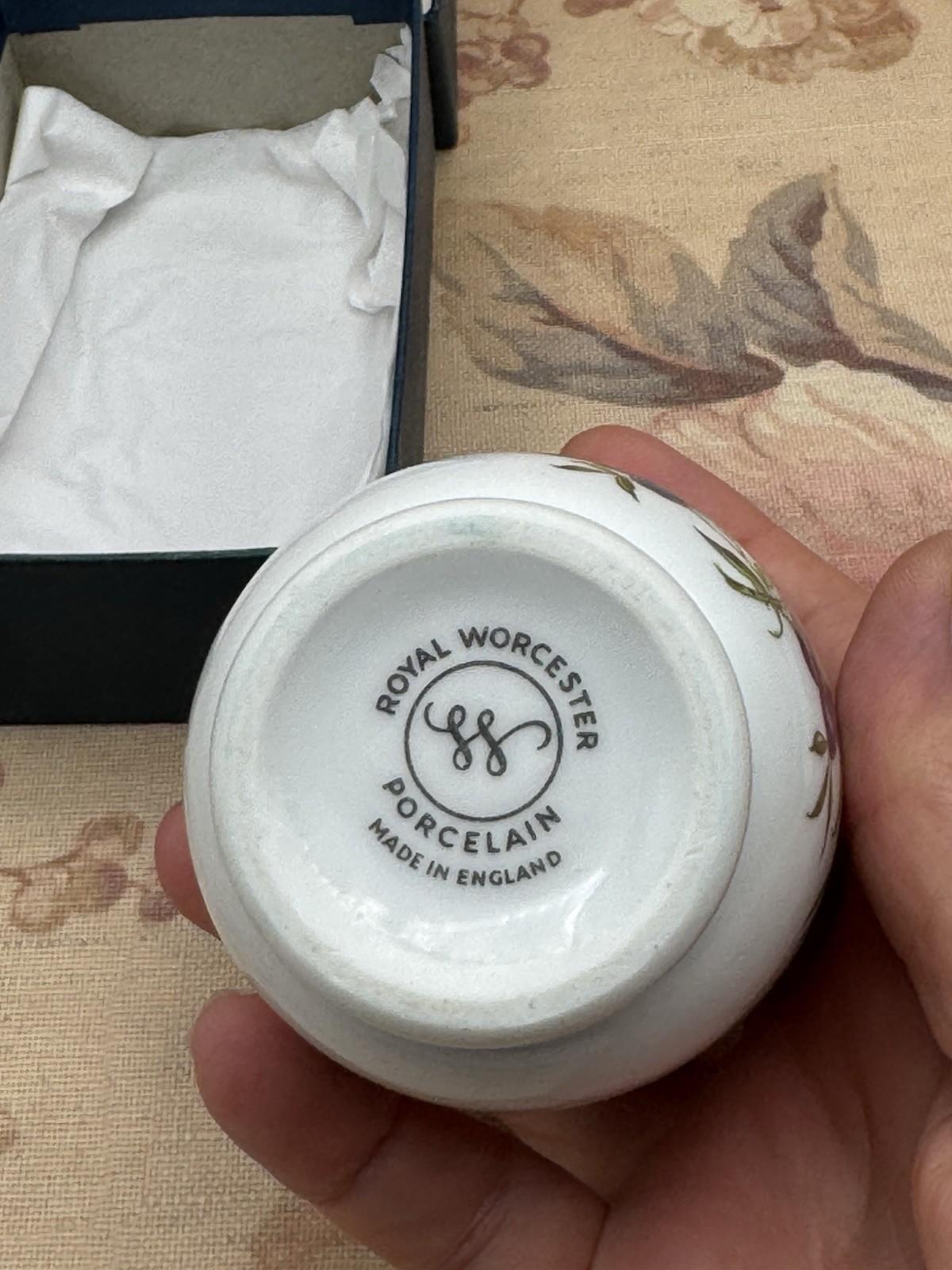 Royal Worcester Egg Coddler – Floral Design with Original Box