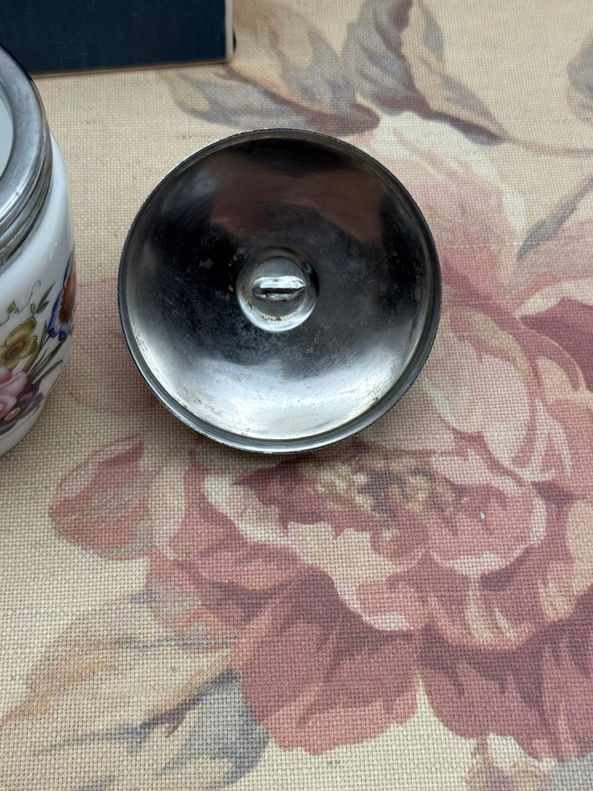 Royal Worcester Egg Coddler – Floral Design with Original Box