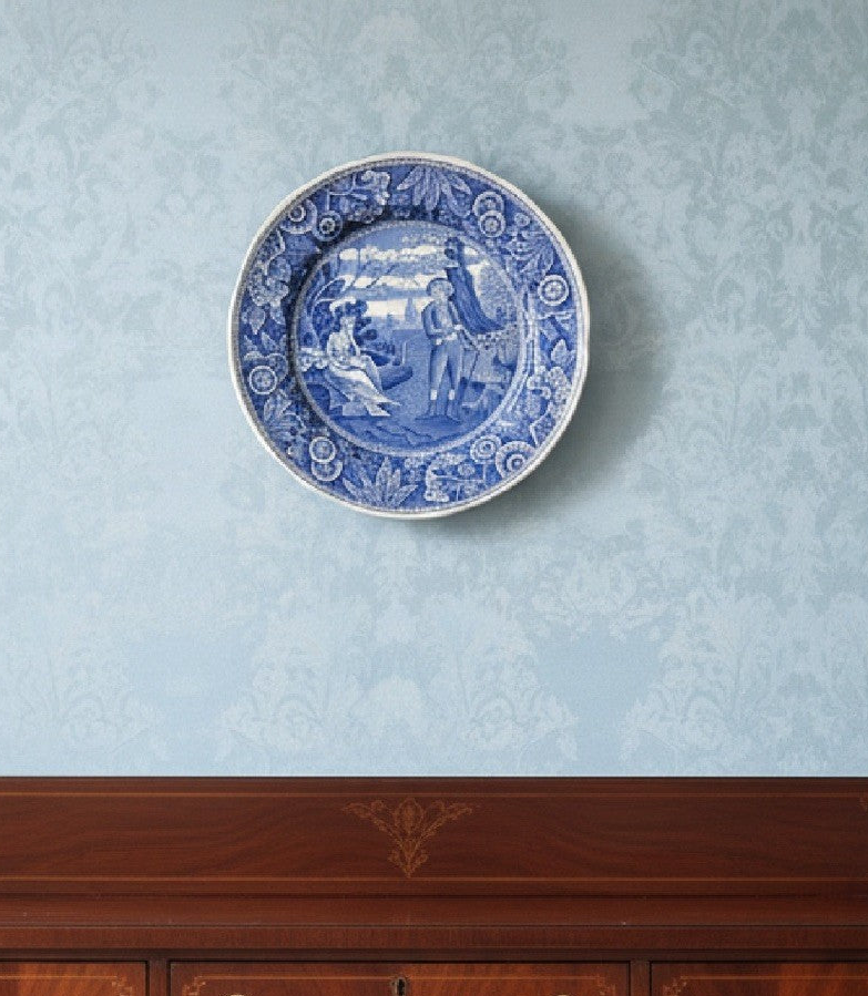 Spode Blue Room Collection Woodman Plate 10.43 inch Diameter England