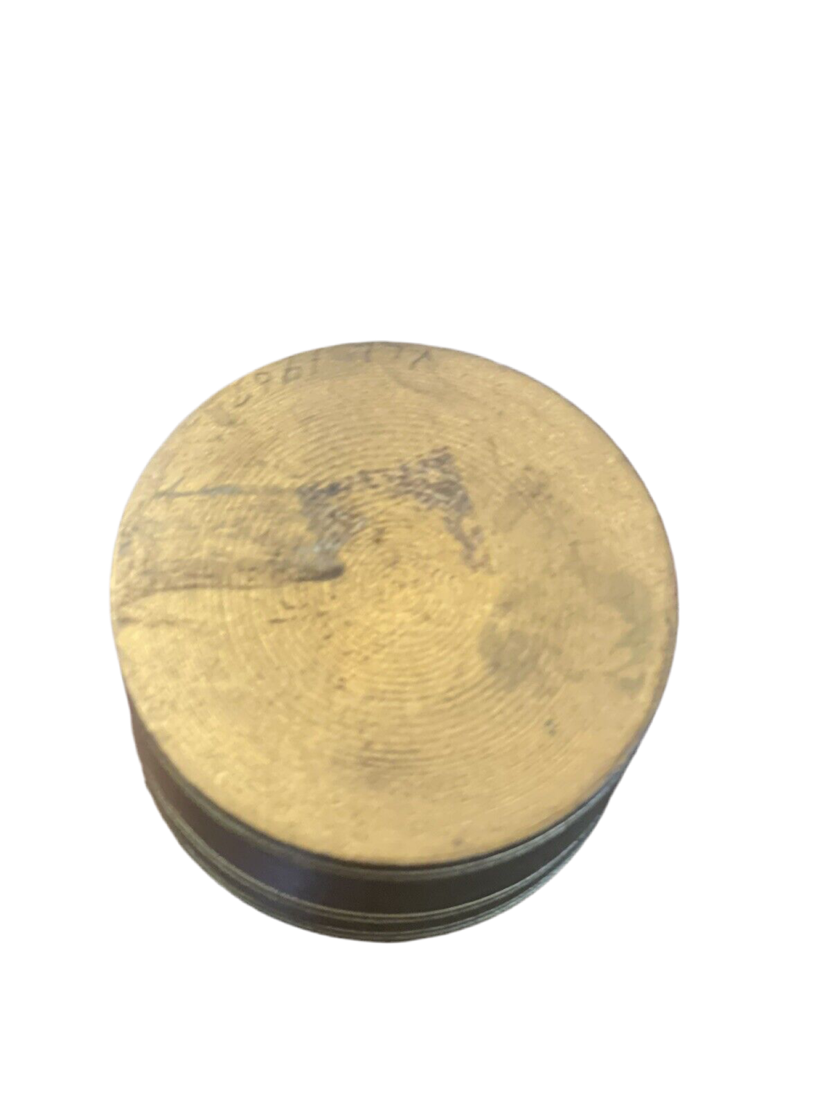 Vintage Trinket Box Wood Gilded Decoupage Depicting Young Girl CHARMING