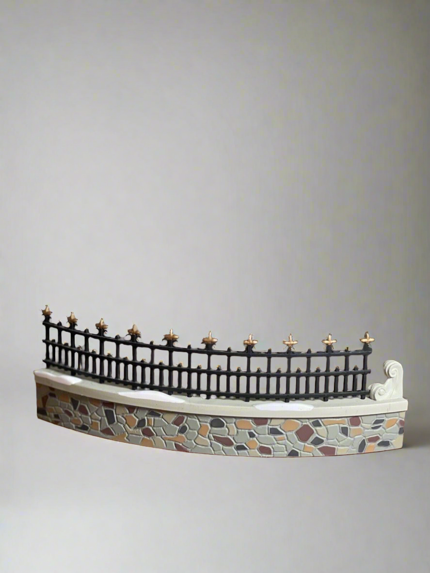 Dept 56 All Around the Park Village Replacement Fence With Wall