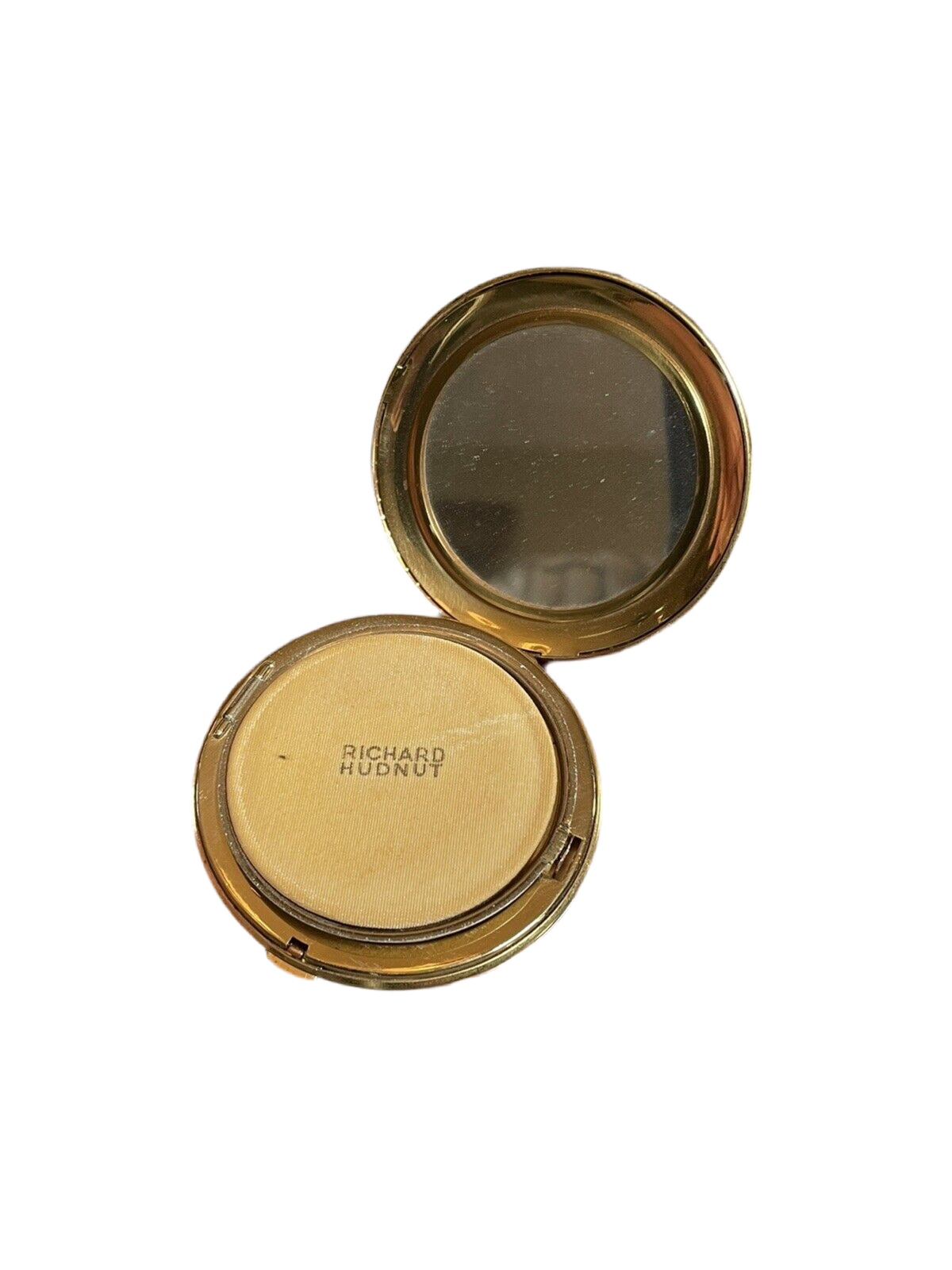 VINTAGE Compact Richard Hudnot Gold Tone no Powder Estate Find