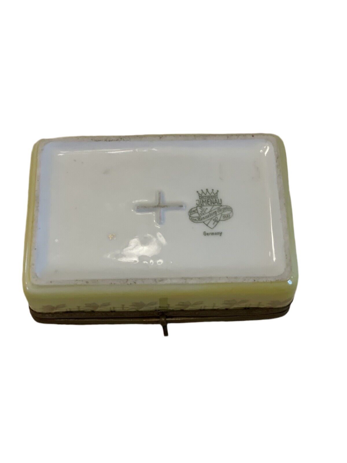 Antique Limoges Style Box Courting Couple Graf Von Henneberg JLMENAU