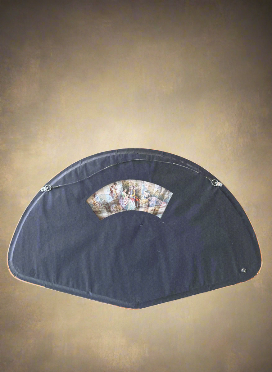 Vintage Hand Fan in Shadow Box circa 25” by 16.5” by 2.5” ESTATE FIND