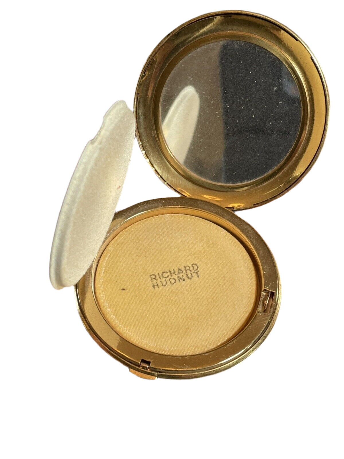 VINTAGE Compact Richard Hudnot Gold Tone no Powder Estate Find