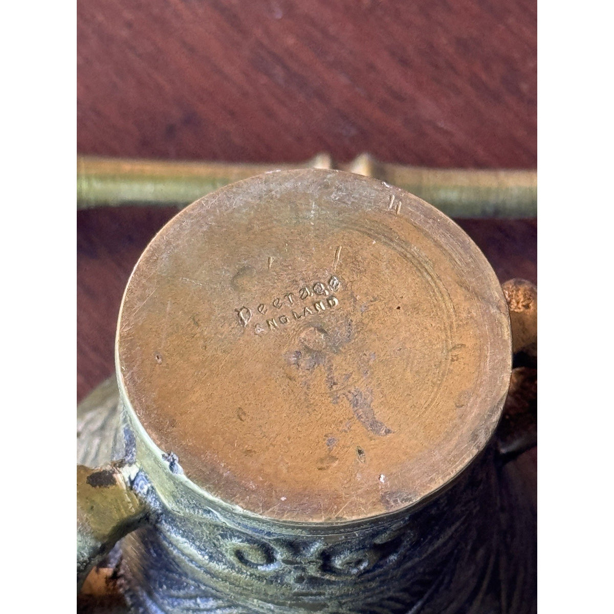 Vintage Brass Mortar & Pestle Peerage England Apothecary 3” Opening 2.5” H