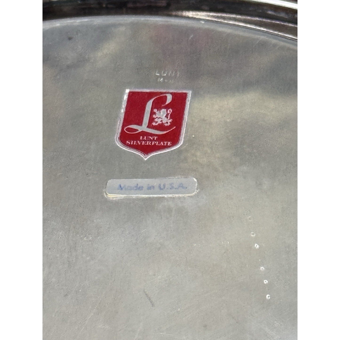 Silverplate Tray Leonard 12” Virginia Tech Dr Daniel Ludwig Presentation 1997