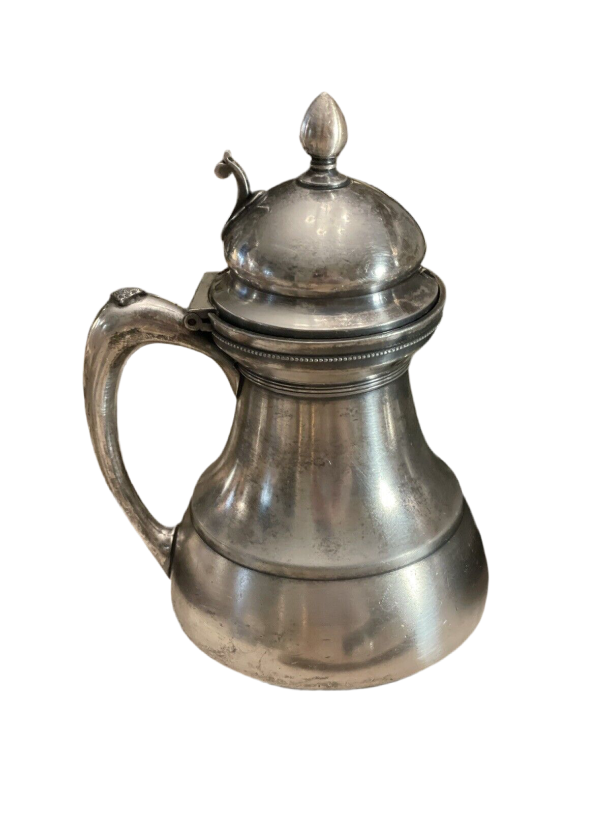 Victorian Syrup Pitcher Meriden B. Co. Quadruple Plate Monogram
