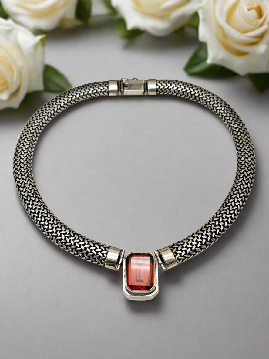 Vintage 925 popular choker necklace