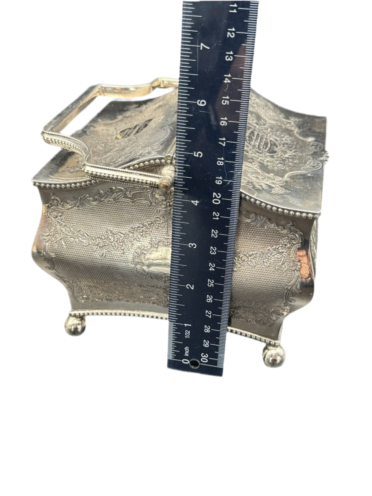 Antique Sheffield Silver Plate Double Biscuit Box – 1889 Marriage Presentation