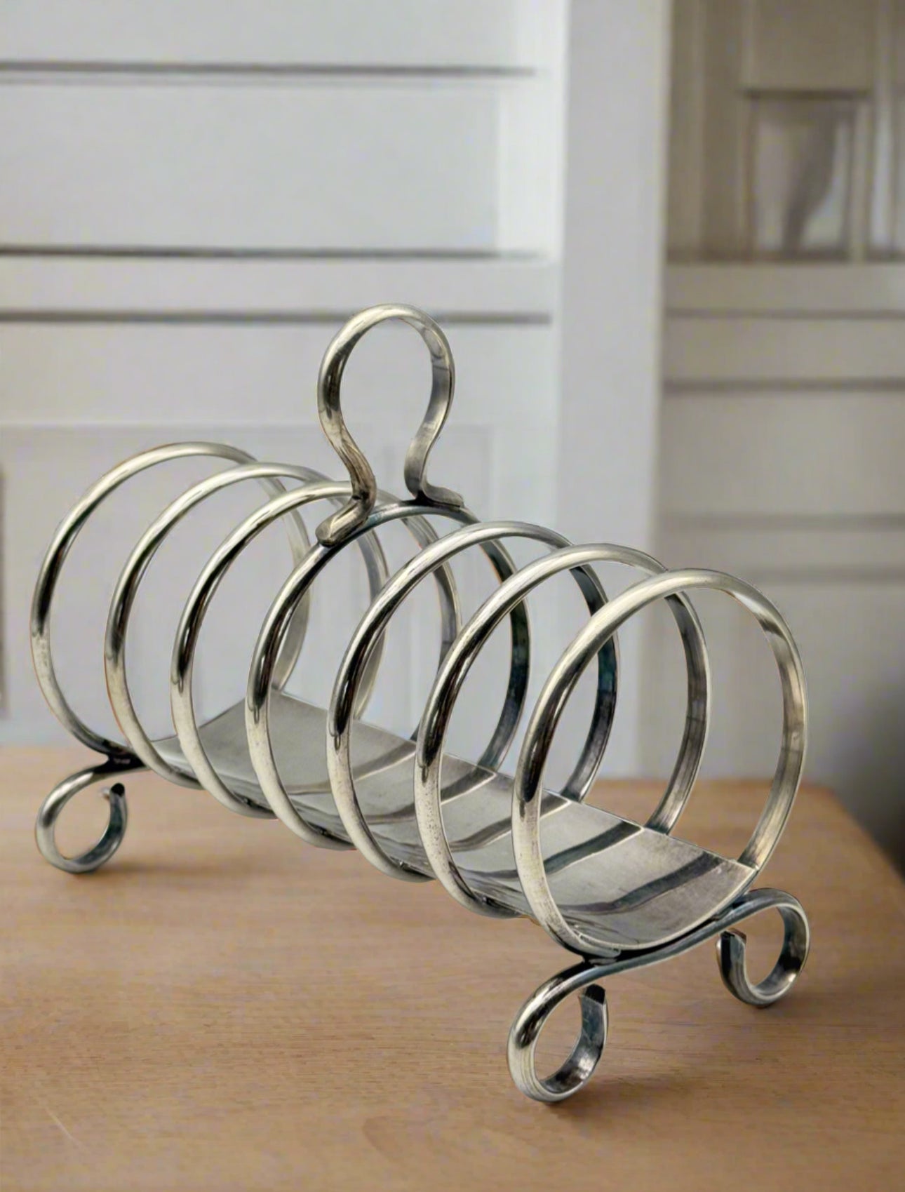Vintage Silverplate Toast Holder CAMBRIDGE Substantial Antique Style