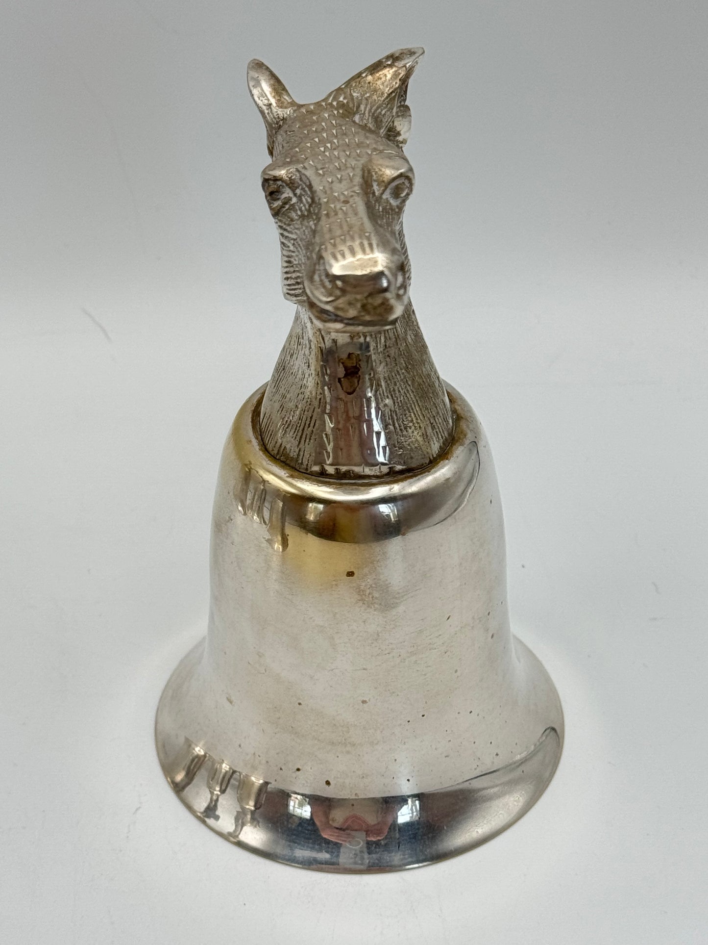Vintage Stirrup Cup Silver Plate HORSE Equestrian ESTATE FIND Ca.5.5”h