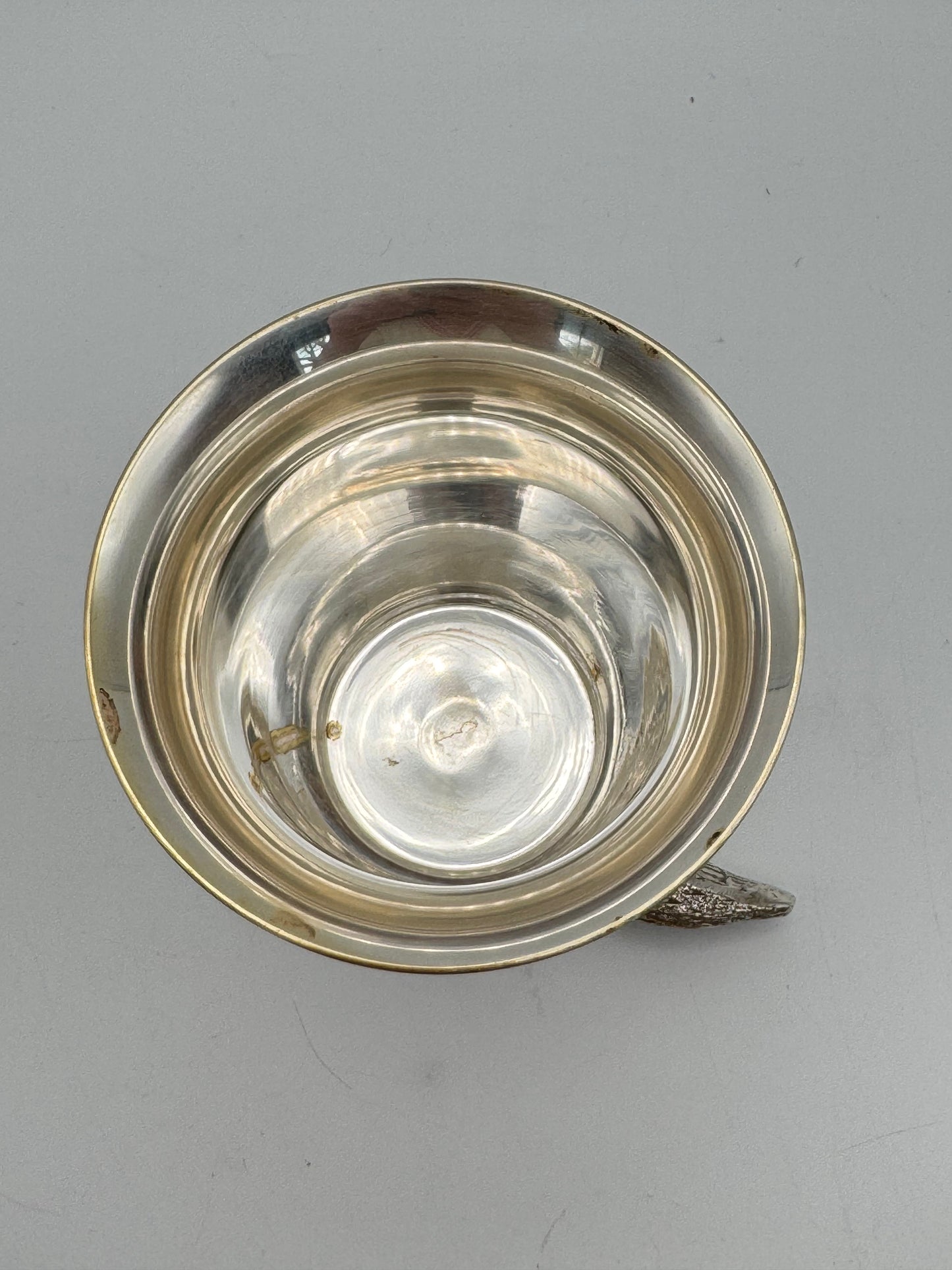 Vintage Stirrup Cup Silver Plate HARE Rabbit Equestrian ESTATE FIND Ca.5.5”h