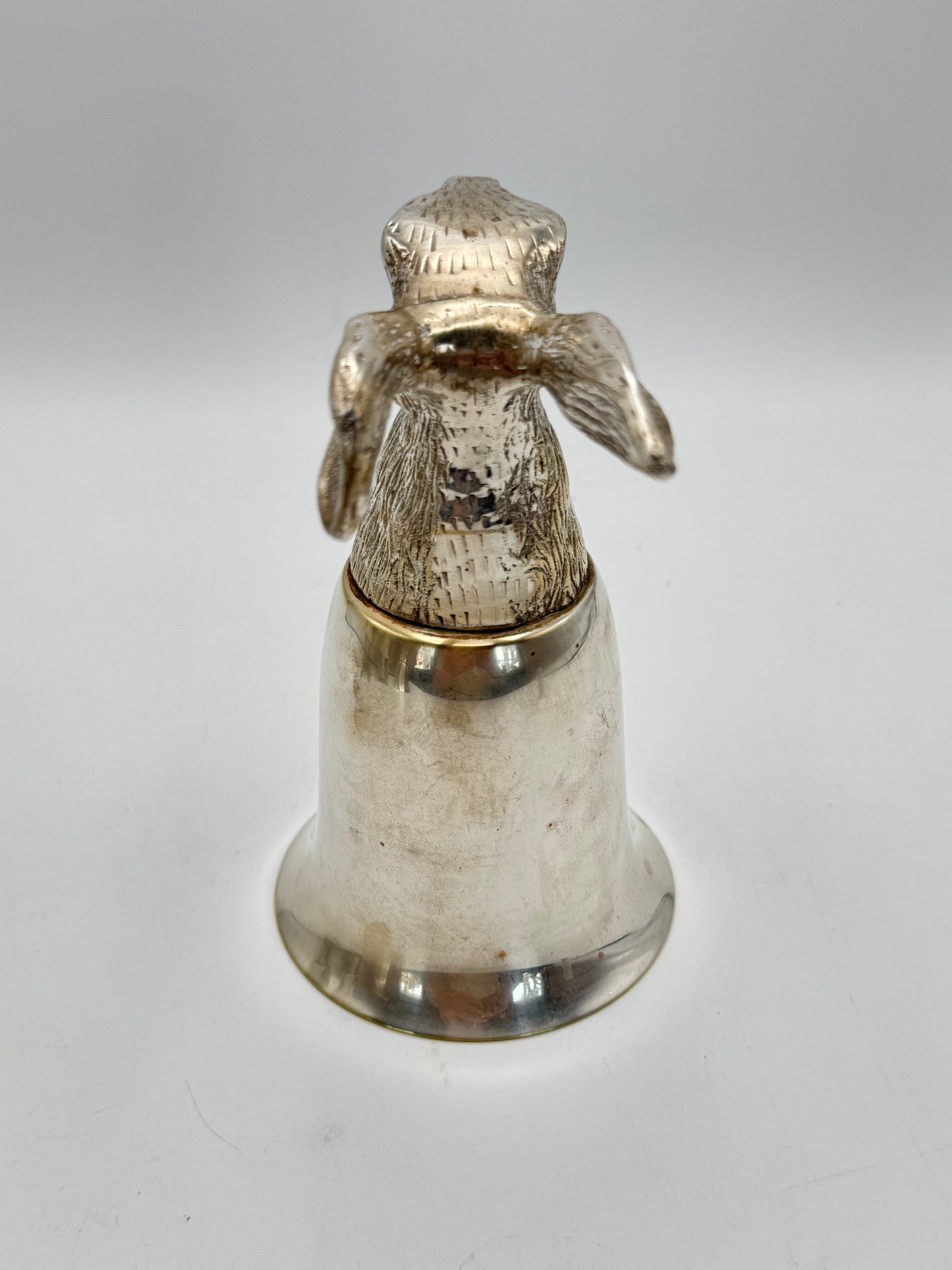 Vintage Stirrup Cup Silver Plate HARE Rabbit Equestrian ESTATE FIND Ca.5.5”h